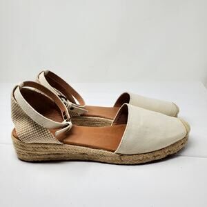 Madewell The Evelina Espadrille Resources canvas casual shoes Size 9.5
